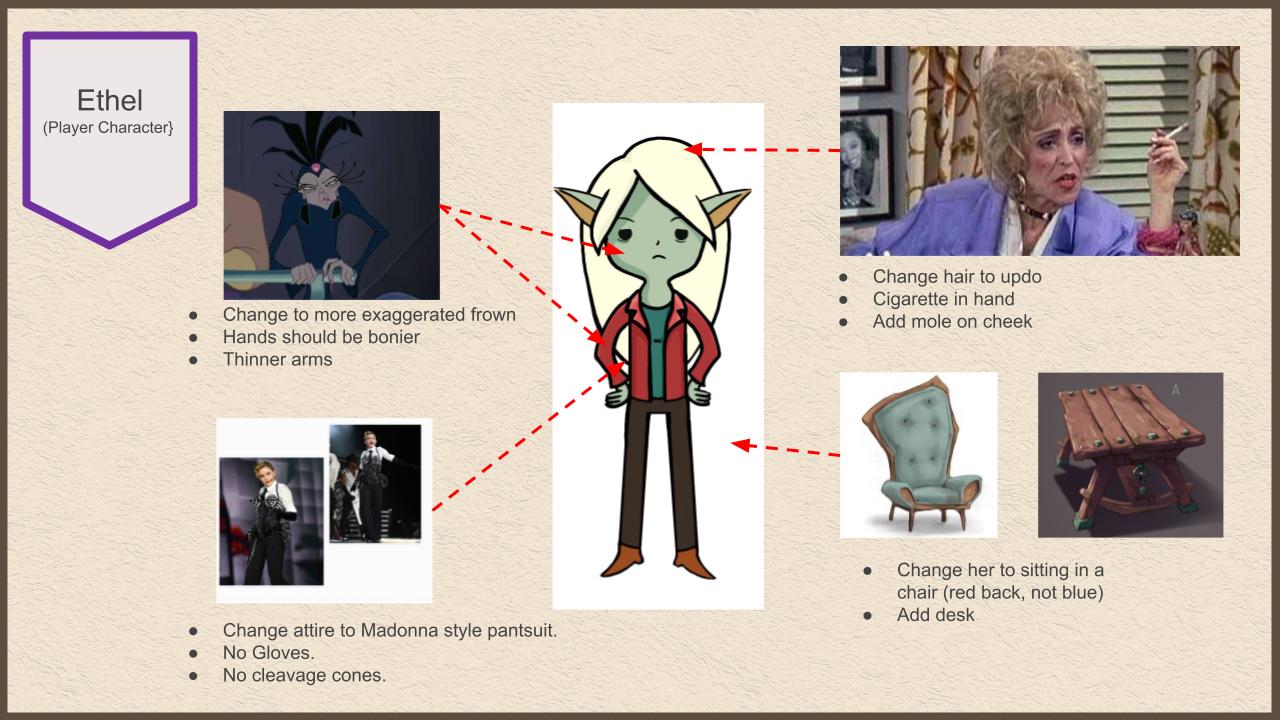 Contributed to Character Design with art suggestions