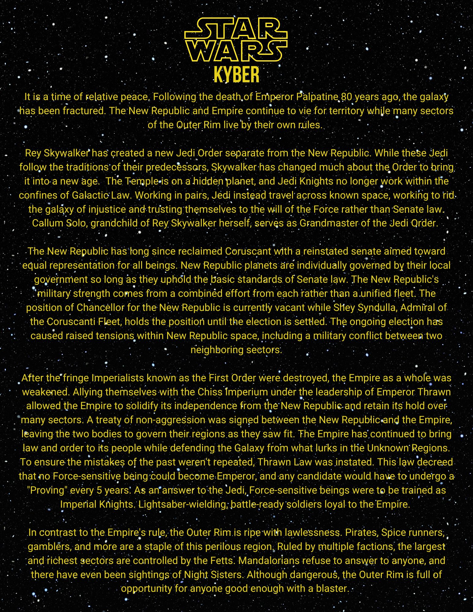 Star Wars Campaign