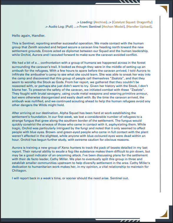 Archive Lore text pt 5/7